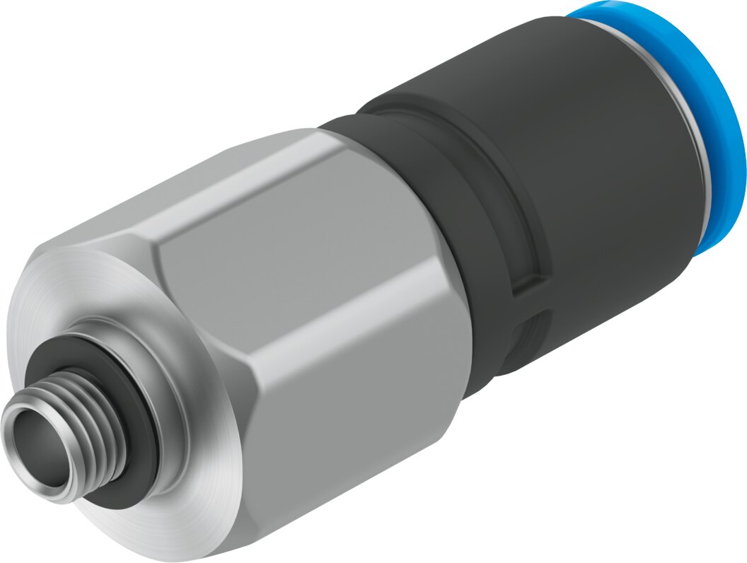 Push-in fitting, rotatable