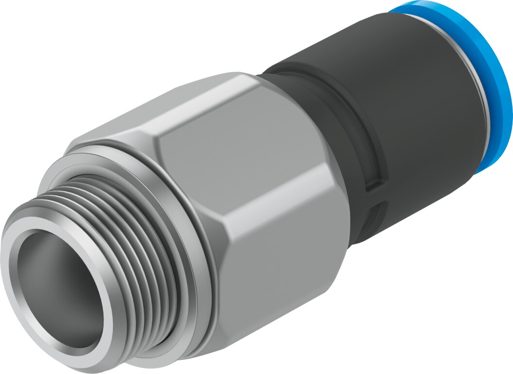 Push-in fitting, rotatable