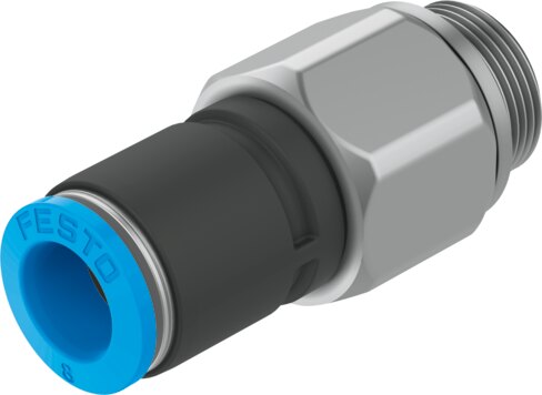 Push-in fitting, rotatable