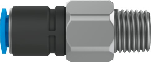 Push-in fitting, rotatable