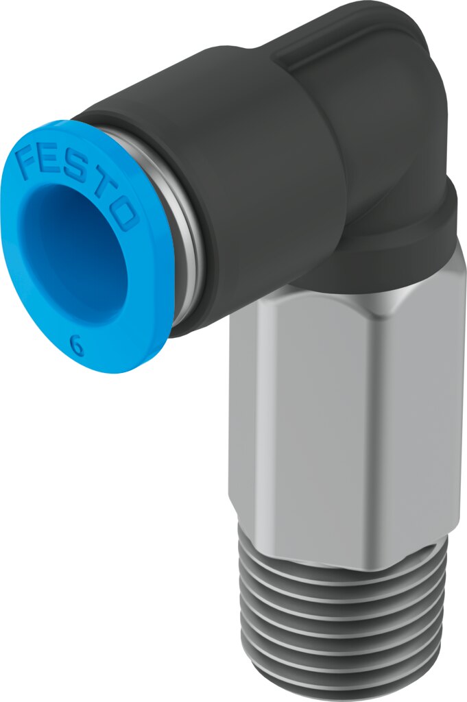 Push-in L-fitting, long