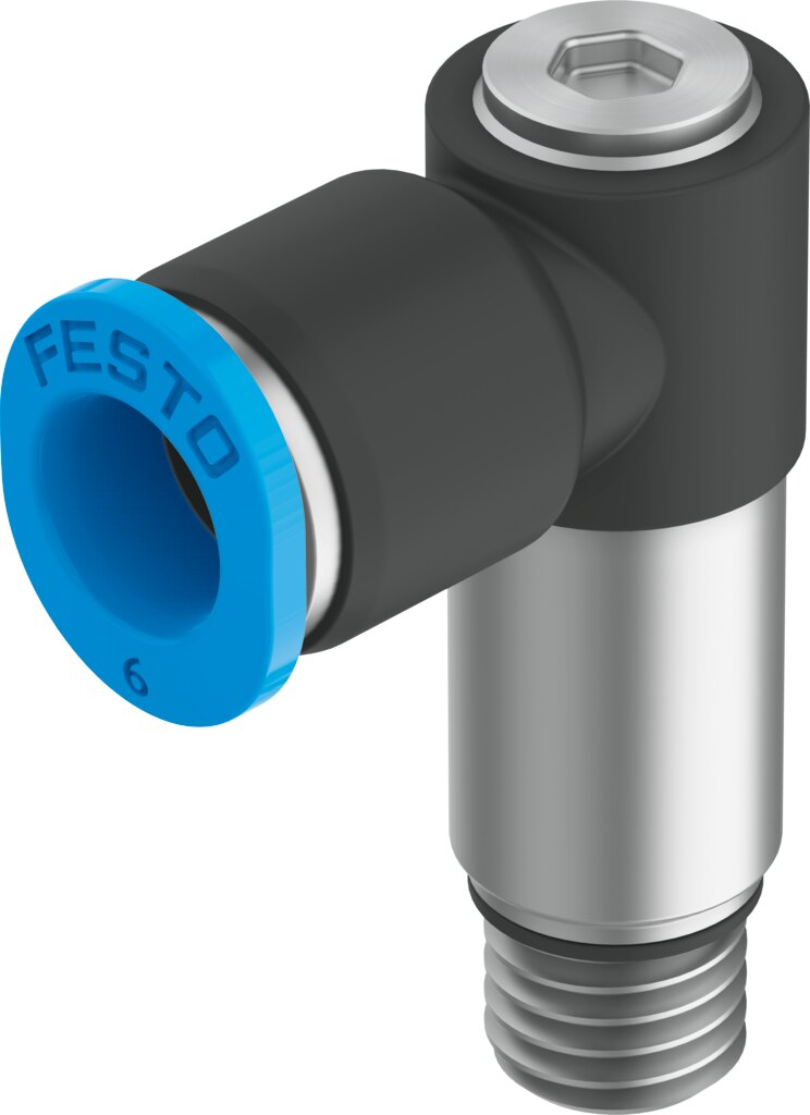 Push-in L-fitting, long
