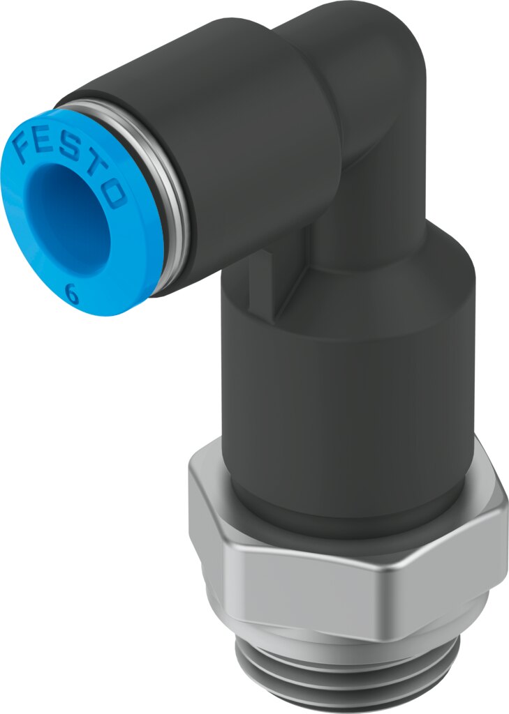 Push-in L-fitting, long