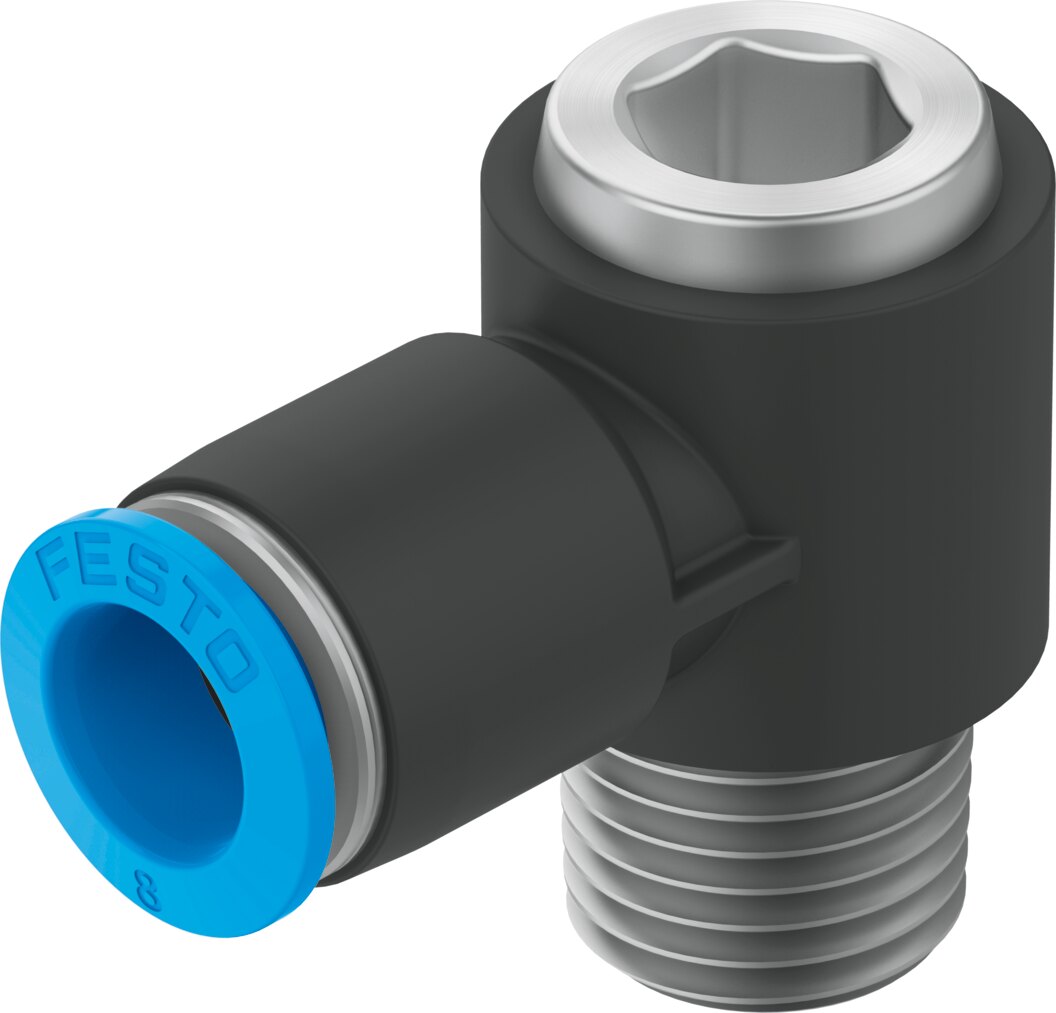 Push-in L-fitting