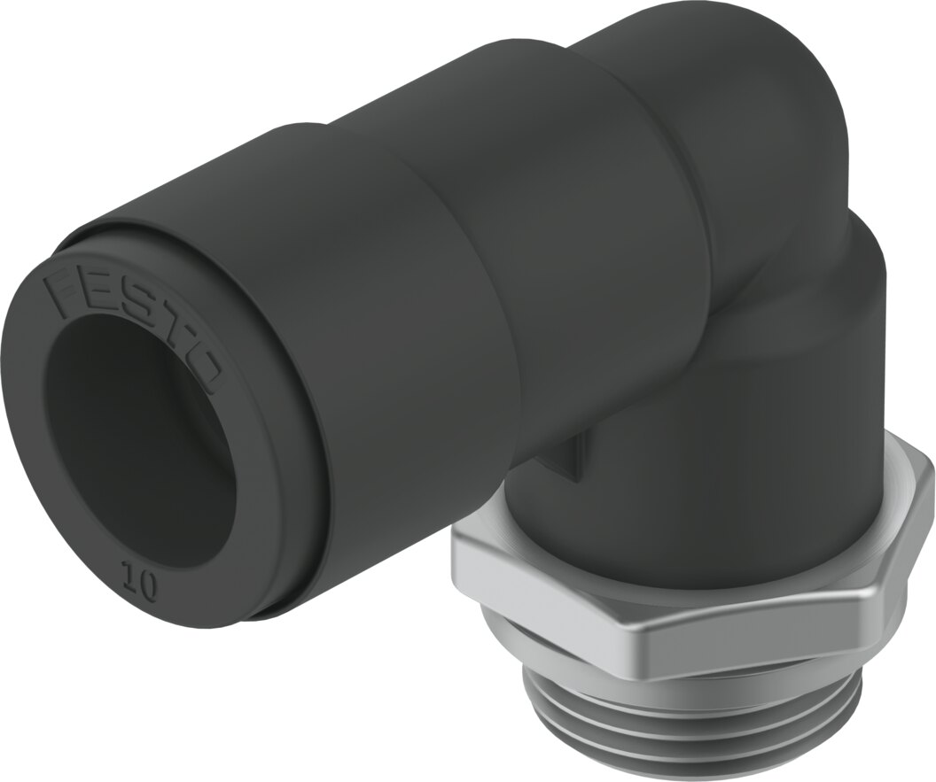 Push-in L-fitting