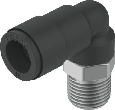 Push-in L-fitting