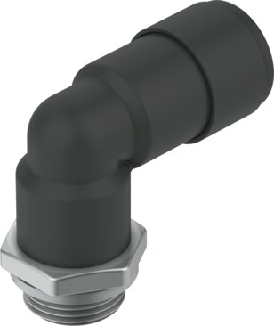 Push-in L-fitting