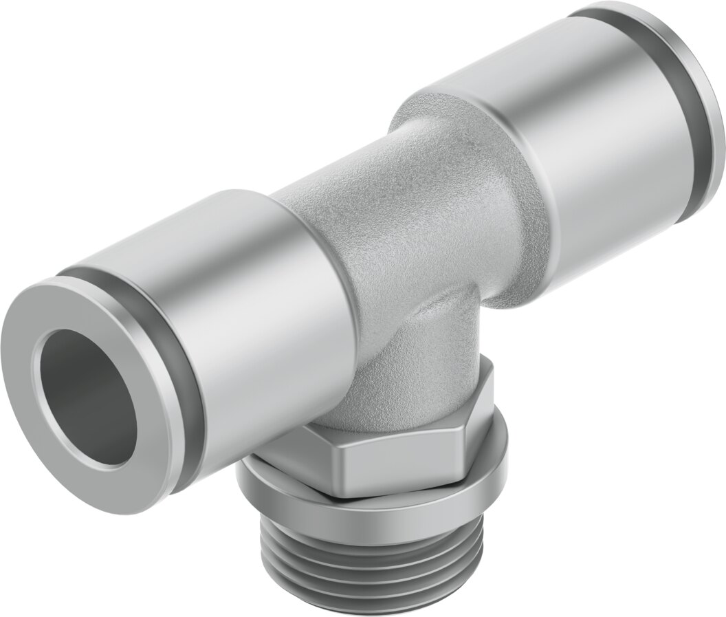 Push-in T-fitting