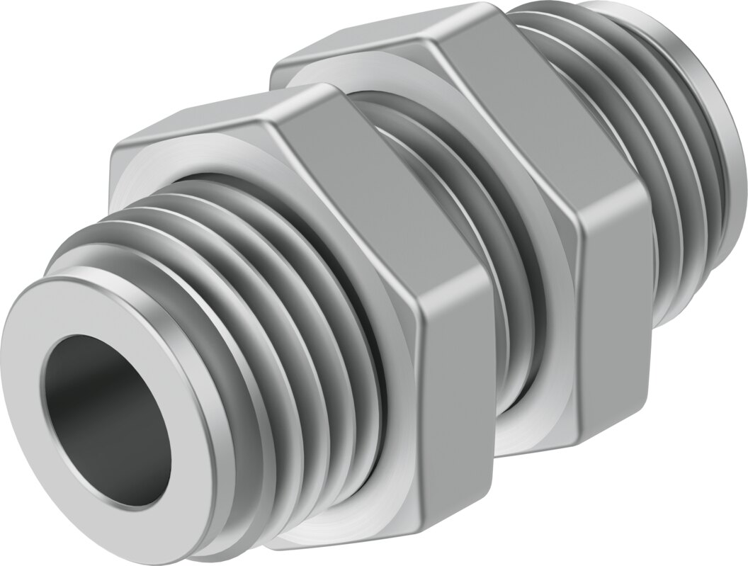 Push-in bulkhead connector