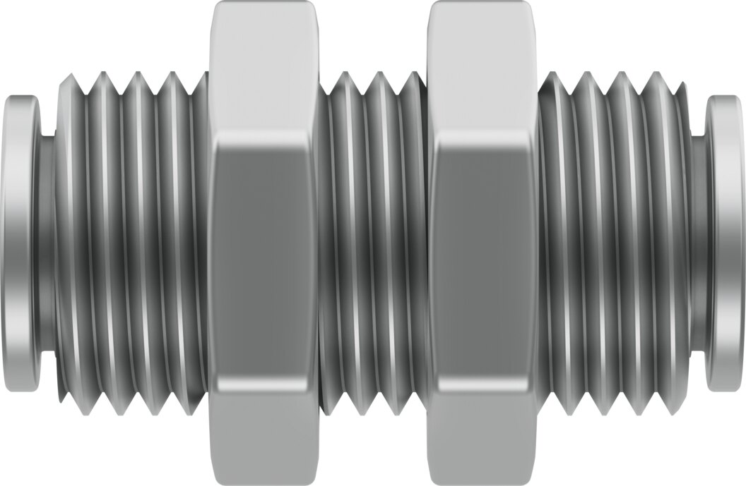 Push-in bulkhead connector