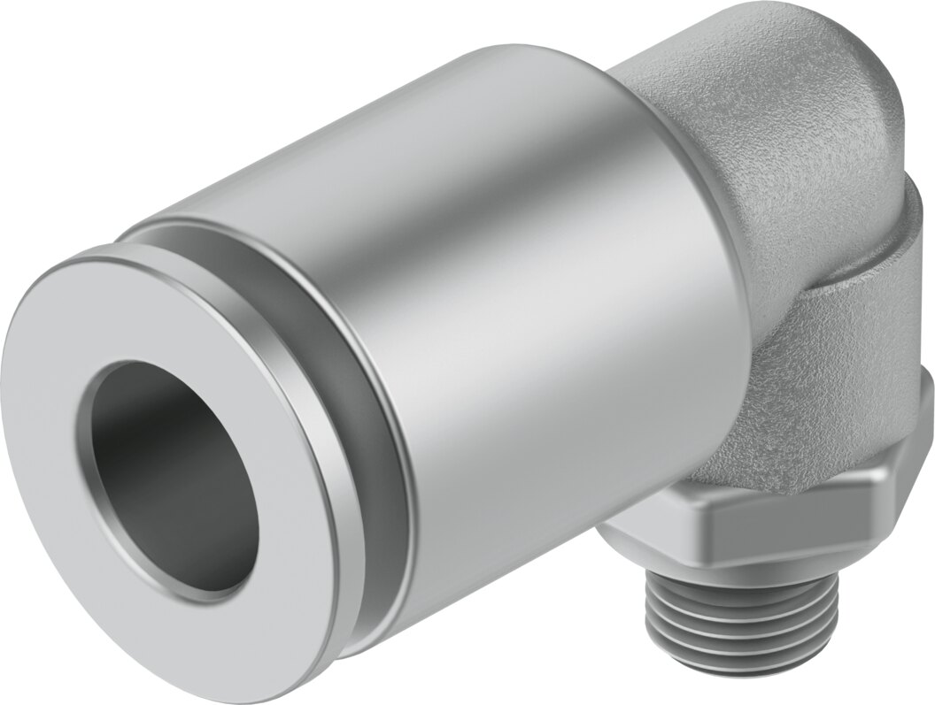 Push-in L-fitting