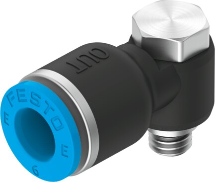 Push-in L-fitting