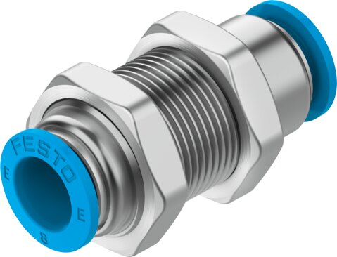 Push-in bulkhead connector