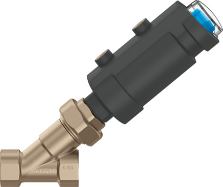Angle seat valve