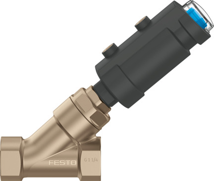 Angle seat valve