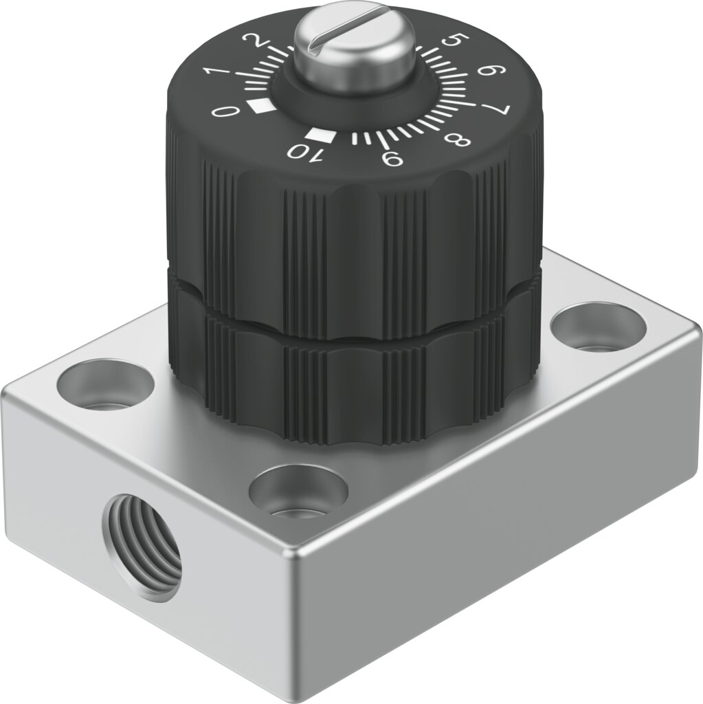 Precision one-way flow control valve