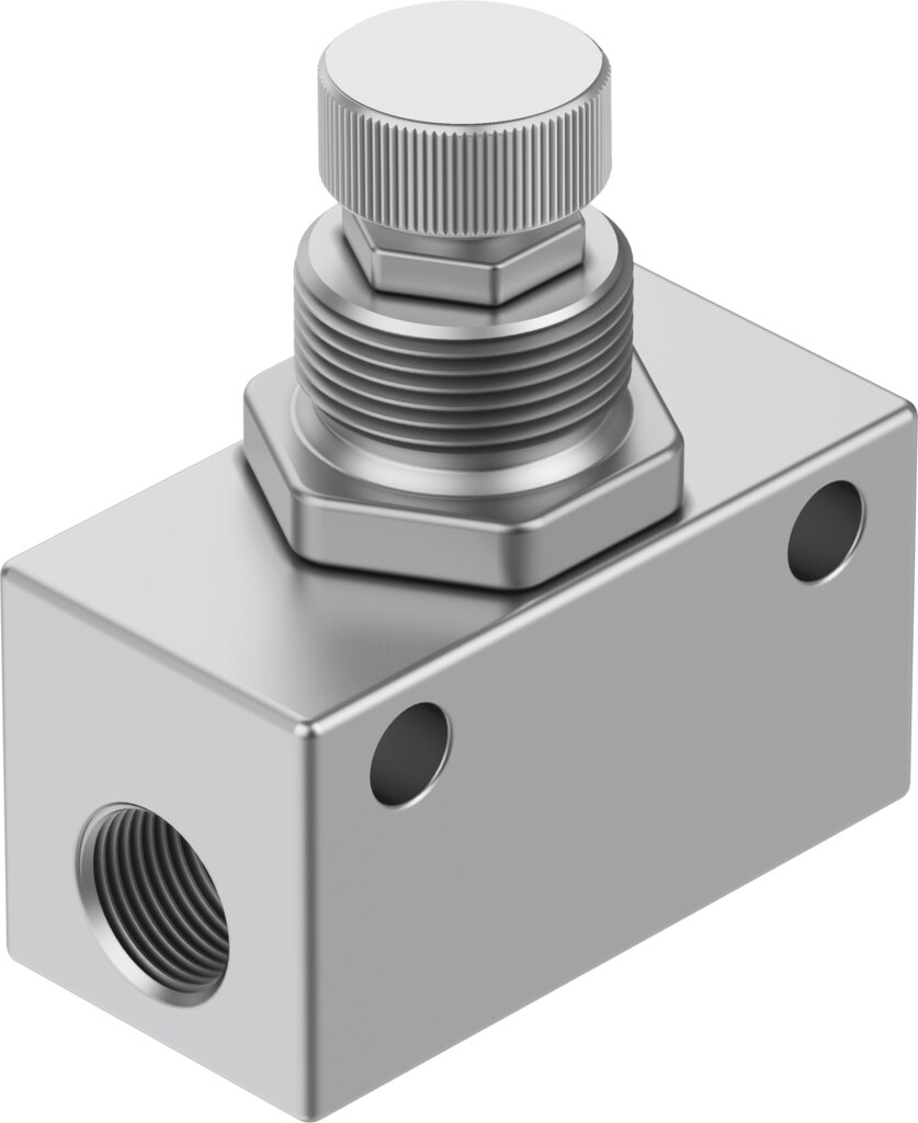 One-way flow control valve