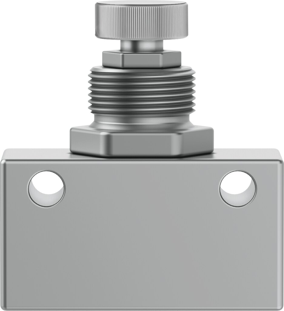 One-way flow control valve