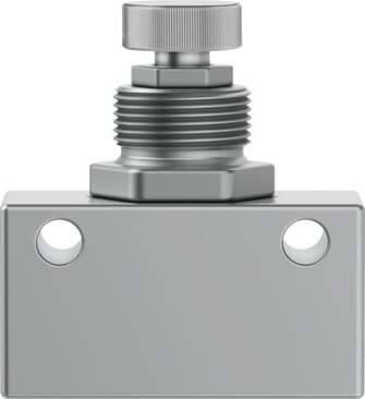 One-way flow control valve