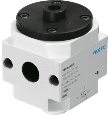 On/off valve, pneumatic
