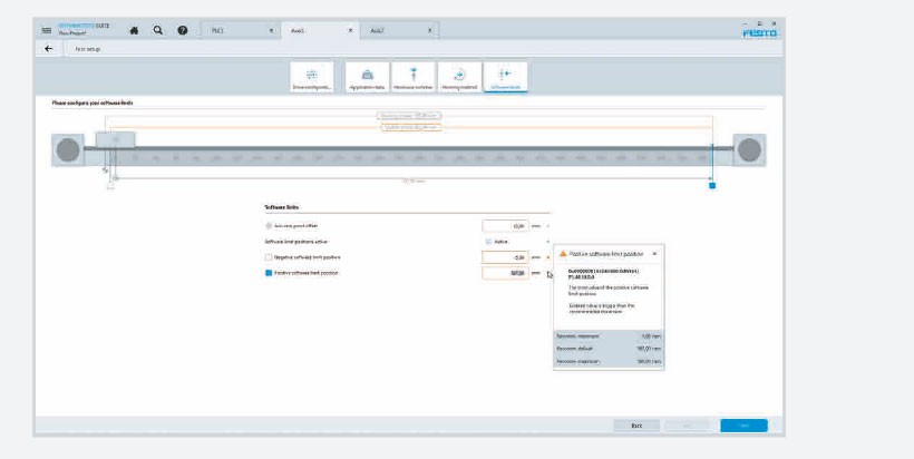 System commissioning software Festo Automation Suite: CMMT-AS
