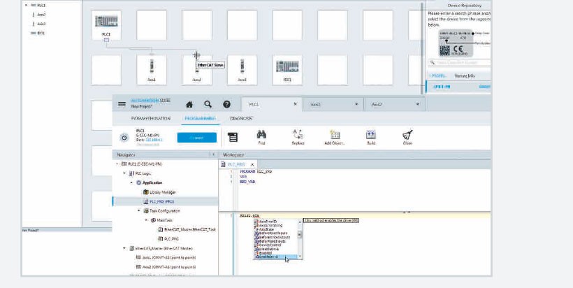 System commissioning software Festo Automation Suite: drive system
