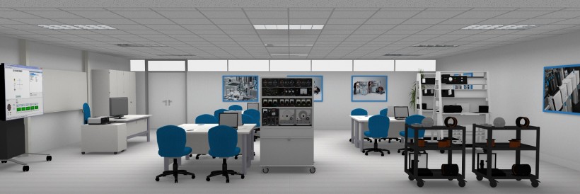 Learning environment for industrial drive technology