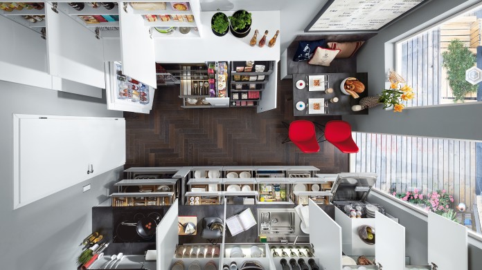 Kitchen from above.
