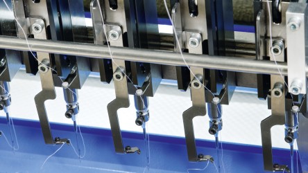 VMK Select: the latest multi-needle quilting machine is setting standards throughout the industry thanks to customised cylinder/valve combinations from Festo.