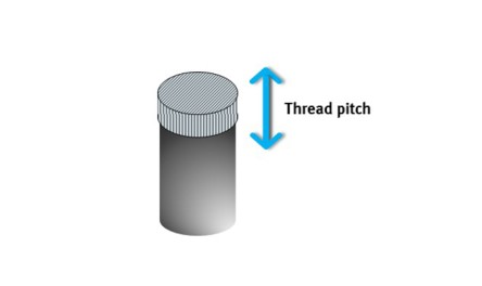 Thread pitch can be compensated for using a special adapter without any Z-axis motion.