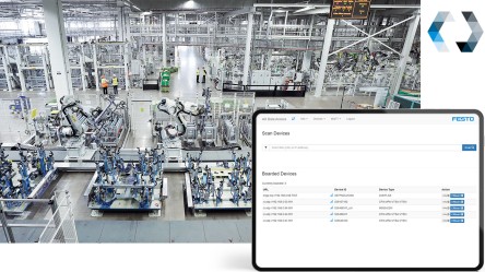 Festo AX Data Access: machines in production with digital monitoring