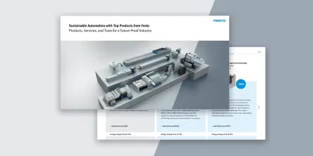 Overview of sustainable products from Festo