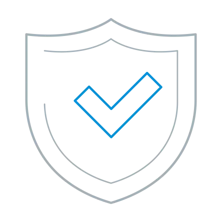 带对钩的标牌符号。