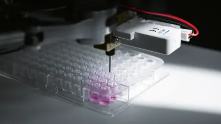 Automated dispensing of a viscous hydrogel