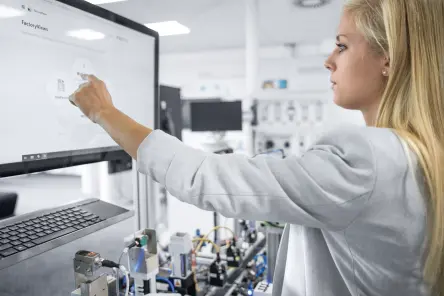 MES using a MPS 400 learning factory