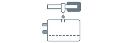Safe and precise filling with electrolyte