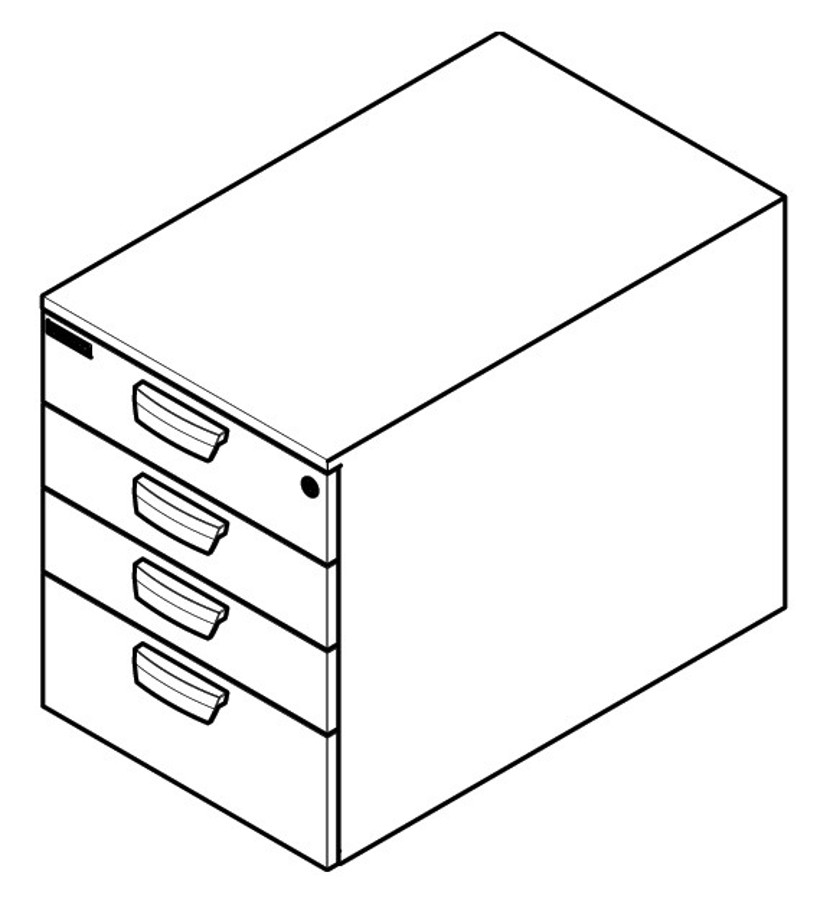用于安装在移动工作台架的立式柜