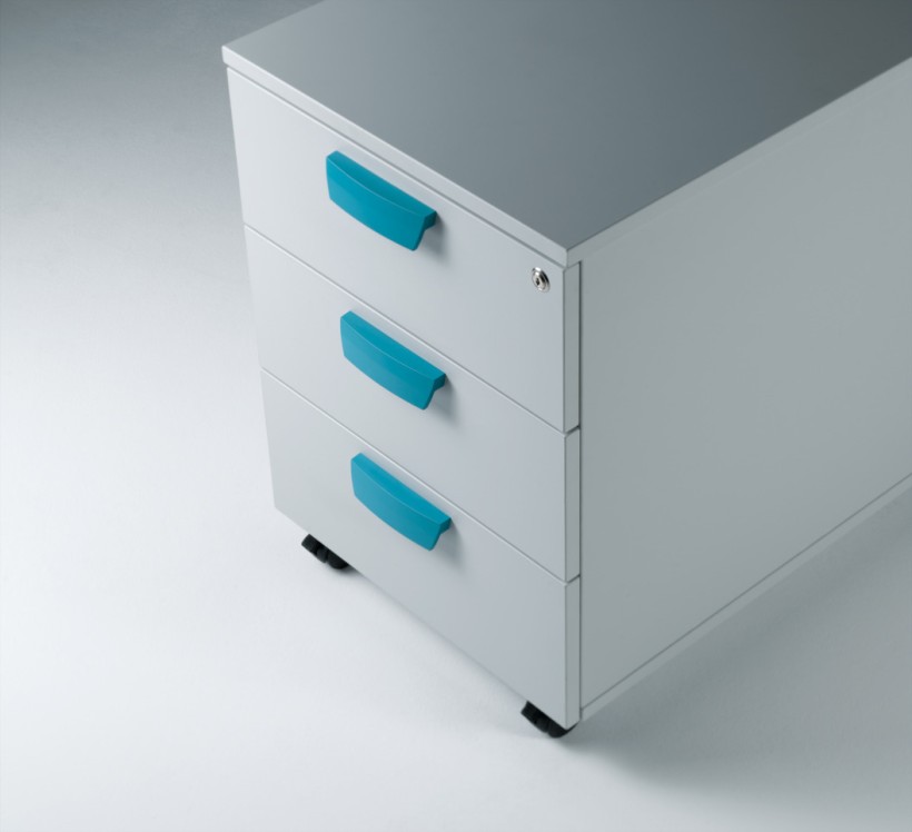 用于固定工作台架的滚轮柜